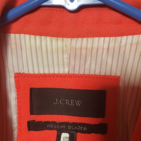 Bright orange J Crew blazer - Picture 3 of 5